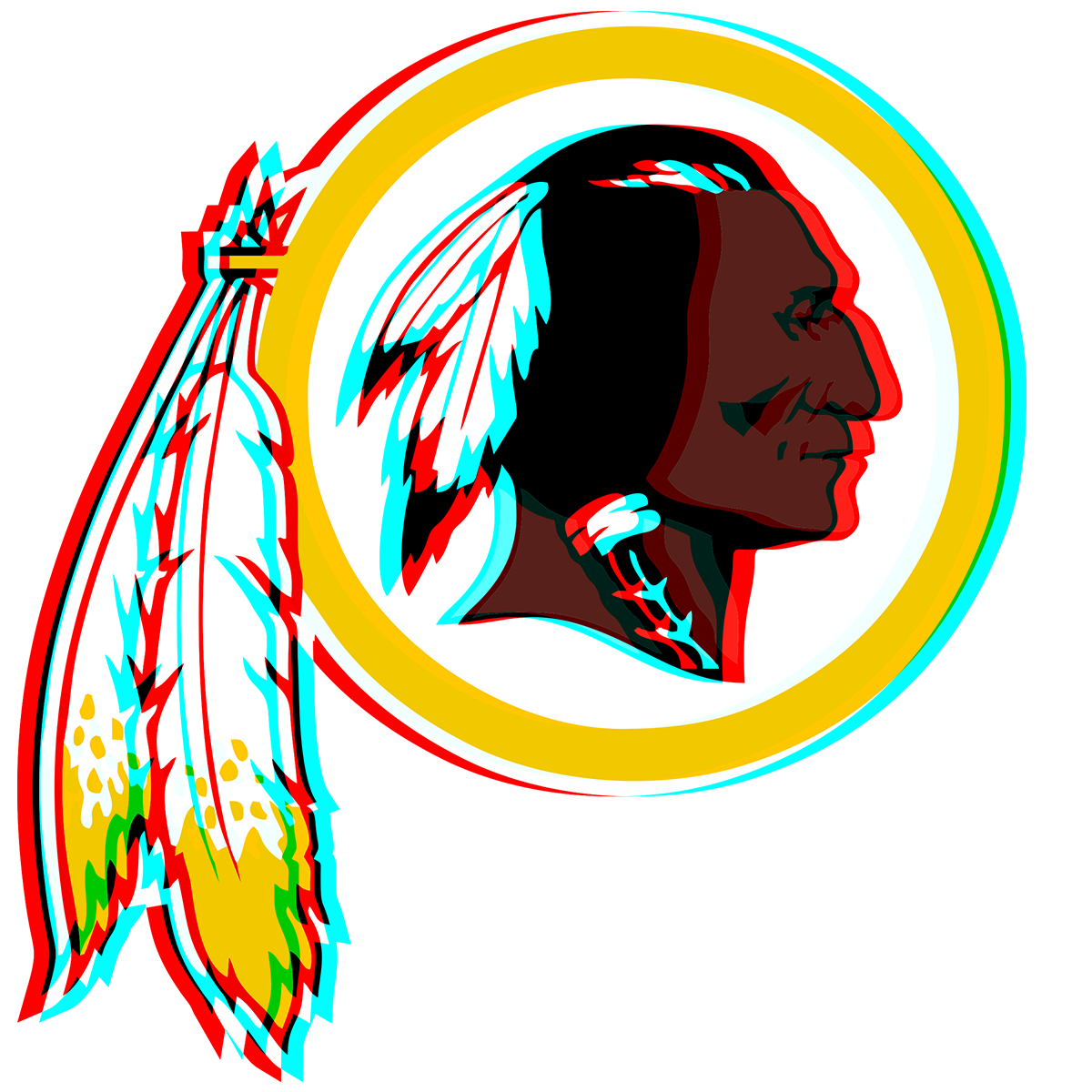 Phantom Washington Redskins logo decal supplier